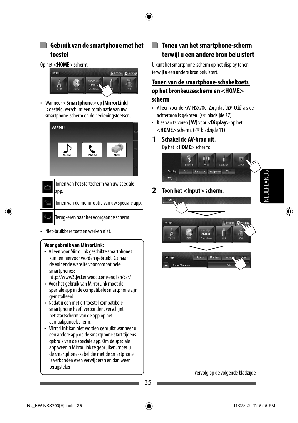 Gebruik van de smartphone met het toestel | JVC KW-NSX700 User Manual | Page 263 / 309