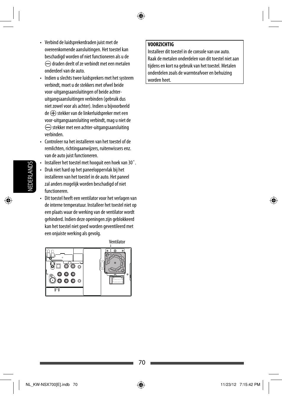 70 nederlands | JVC KW-NSX700 User Manual | Page 298 / 309