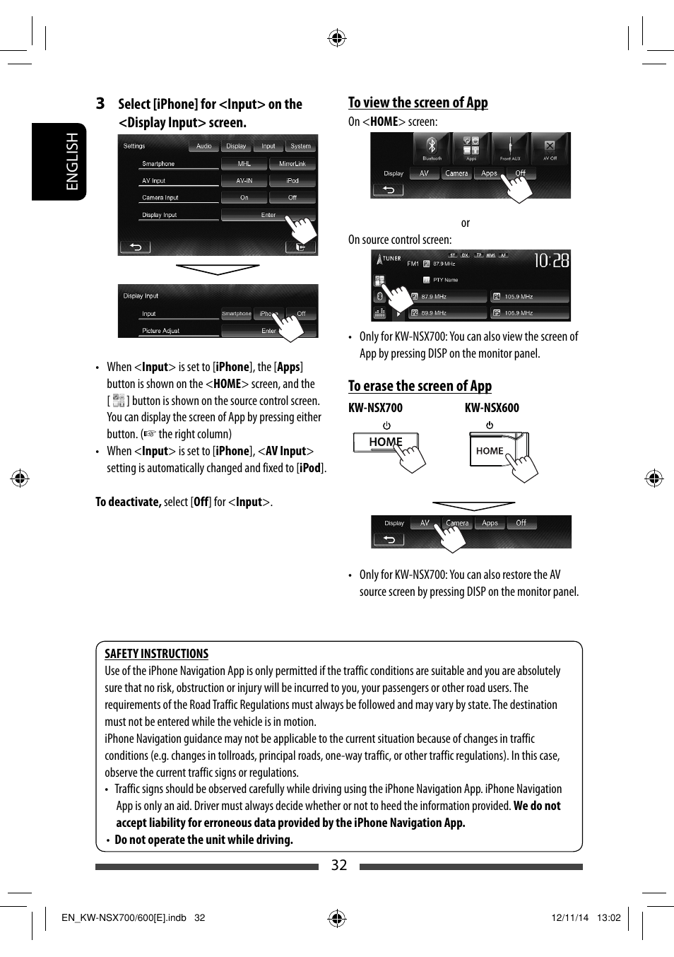 JVC KW-NSX700 User Manual | Page 32 / 309