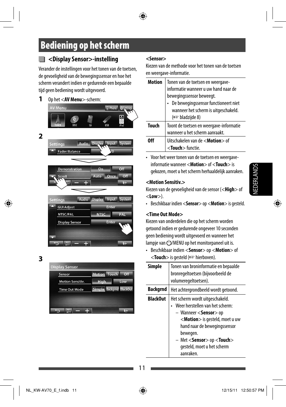 Bediening op het scherm | JVC KW-AV70BT User Manual | Page 227 / 293