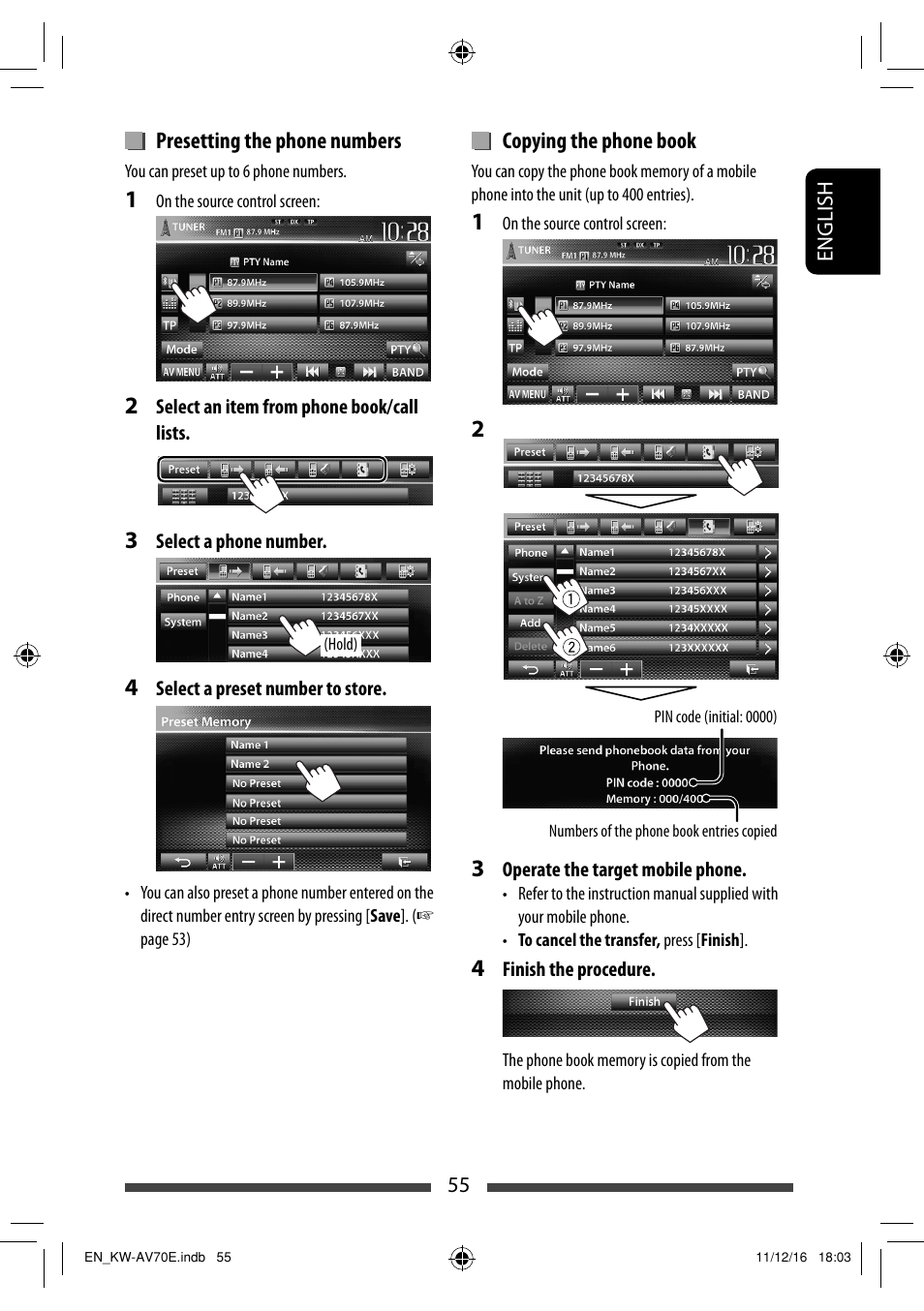 JVC KW-AV70BT User Manual | Page 55 / 293