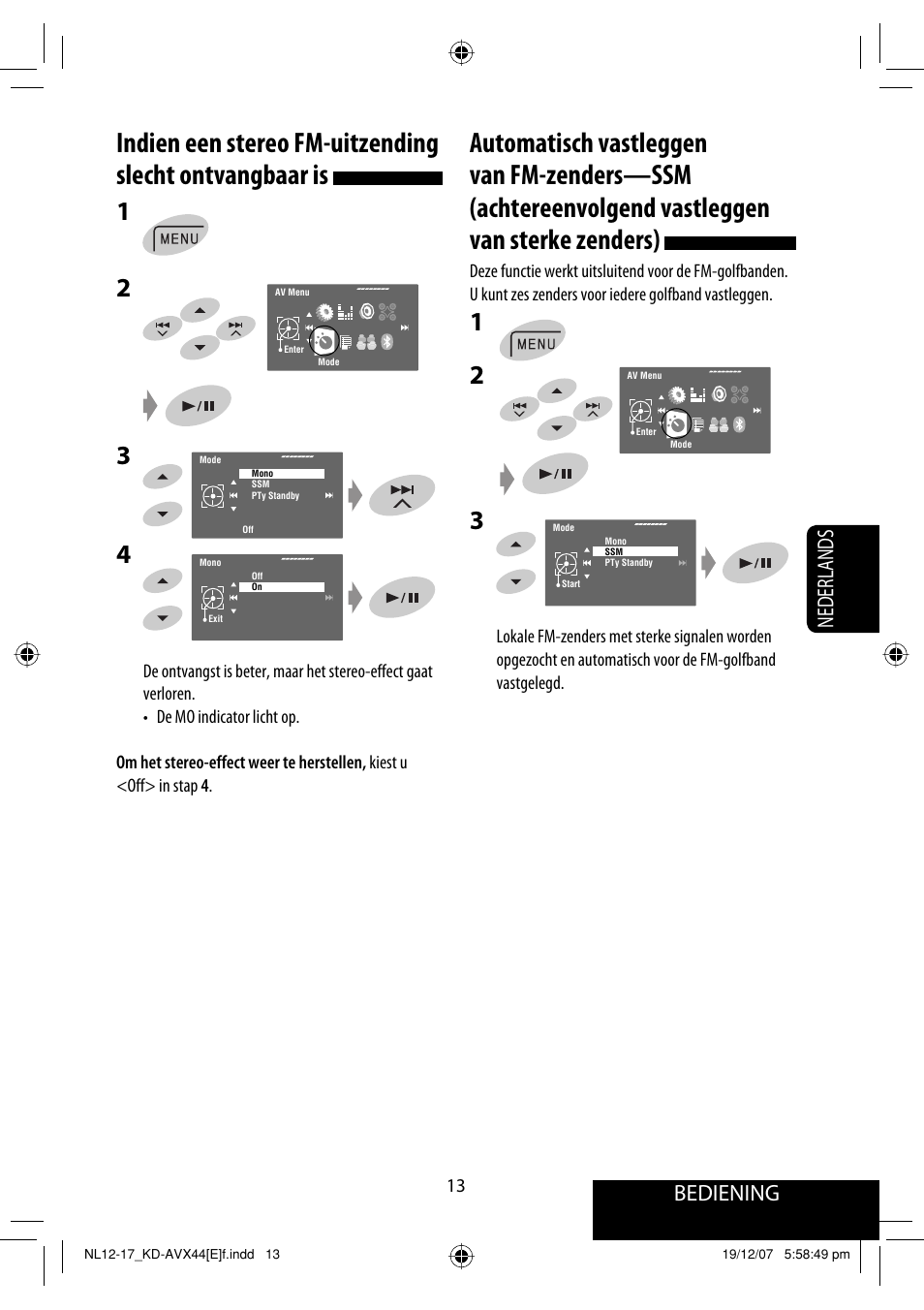 Bediening, Nederlands | JVC KD-AVX44 User Manual | Page 237 / 301