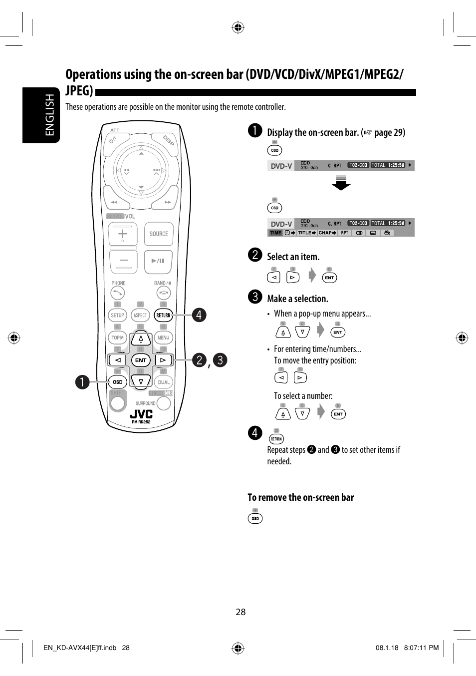 JVC KD-AVX44 User Manual | Page 30 / 301