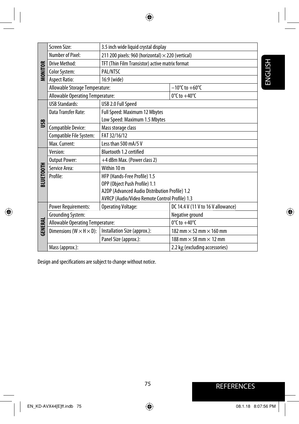 References english | JVC KD-AVX44 User Manual | Page 77 / 301