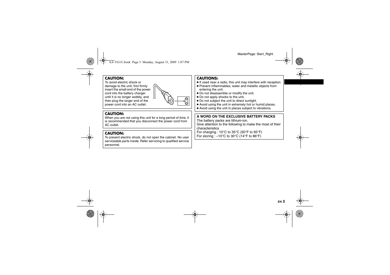 JVC AA-VG1 User Manual | Page 3 / 100