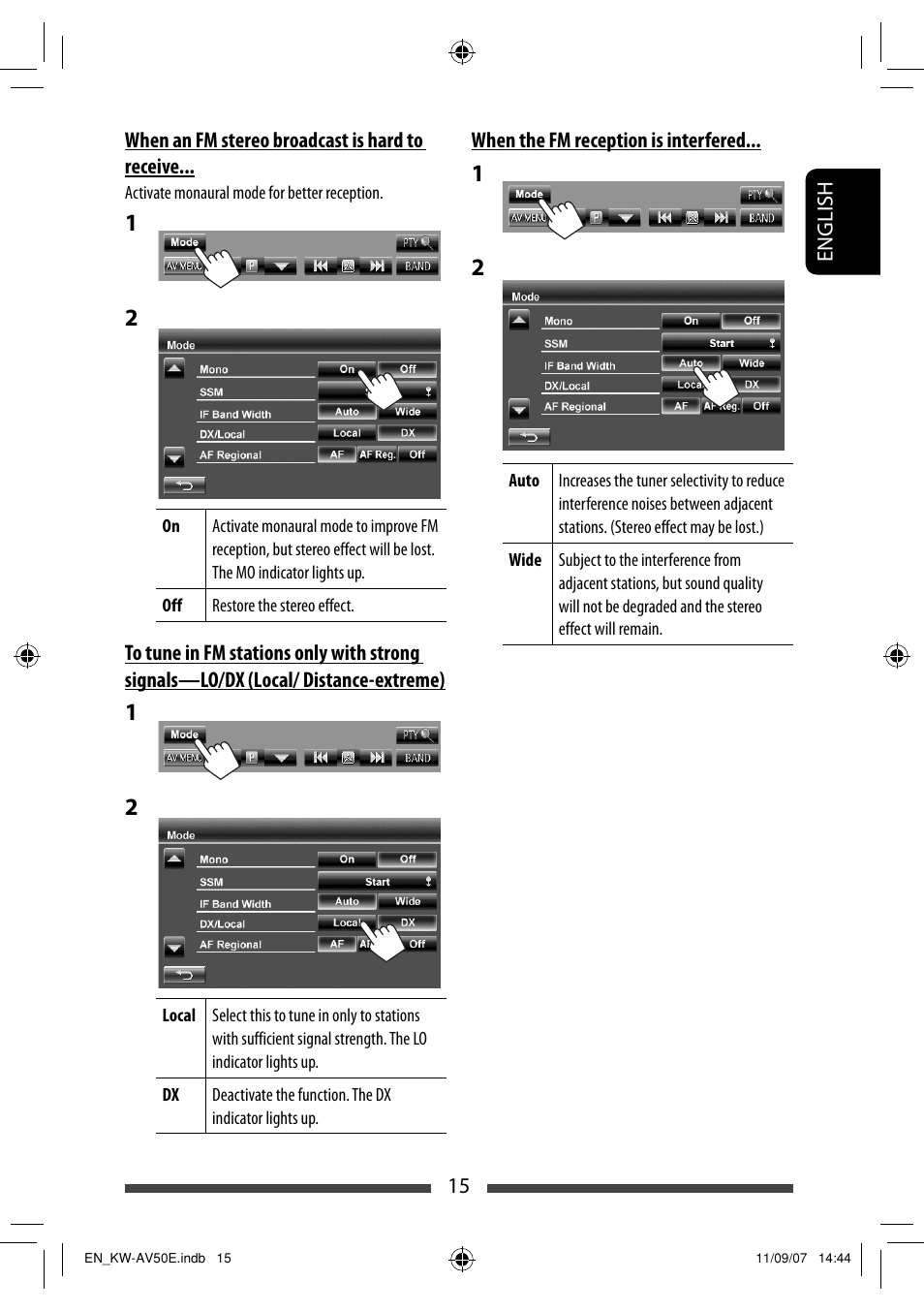 JVC KW-AV50 User Manual | Page 15 / 235