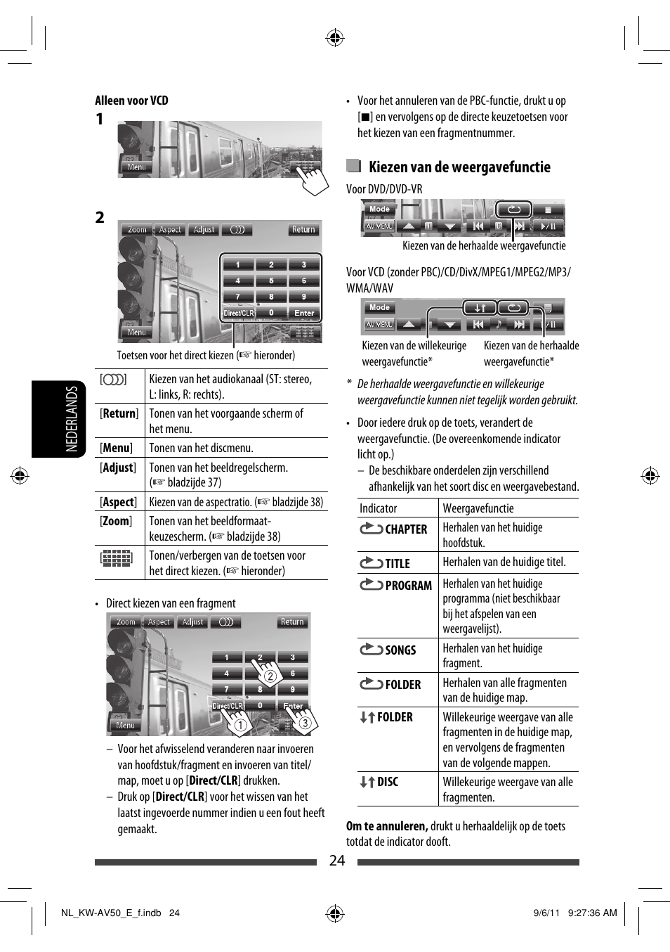 Kiezen van de weergavefunctie | JVC KW-AV50 User Manual | Page 198 / 235