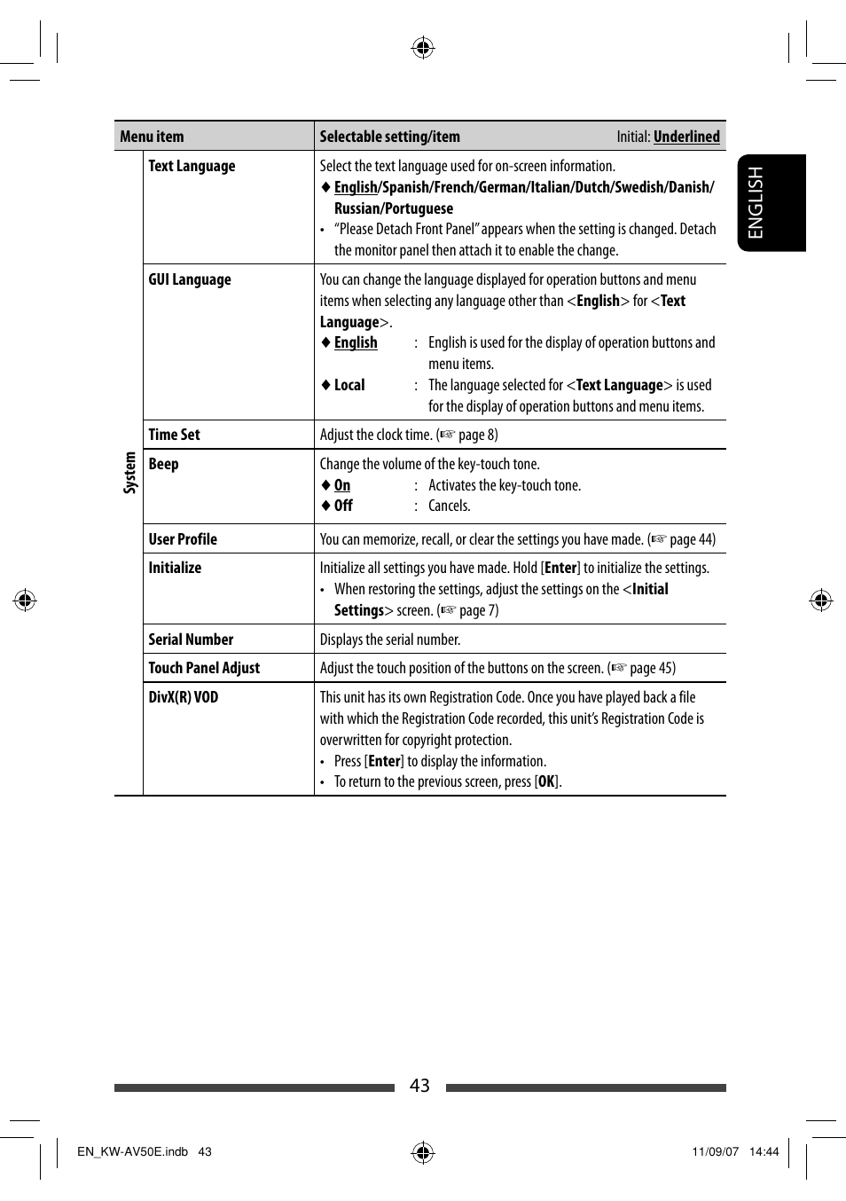 43 english | JVC KW-AV50 User Manual | Page 43 / 235