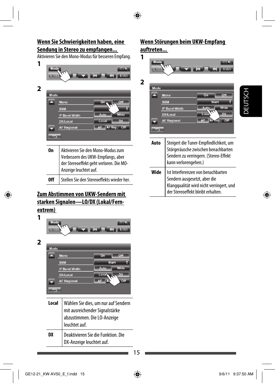 JVC KW-AV50 User Manual | Page 73 / 235