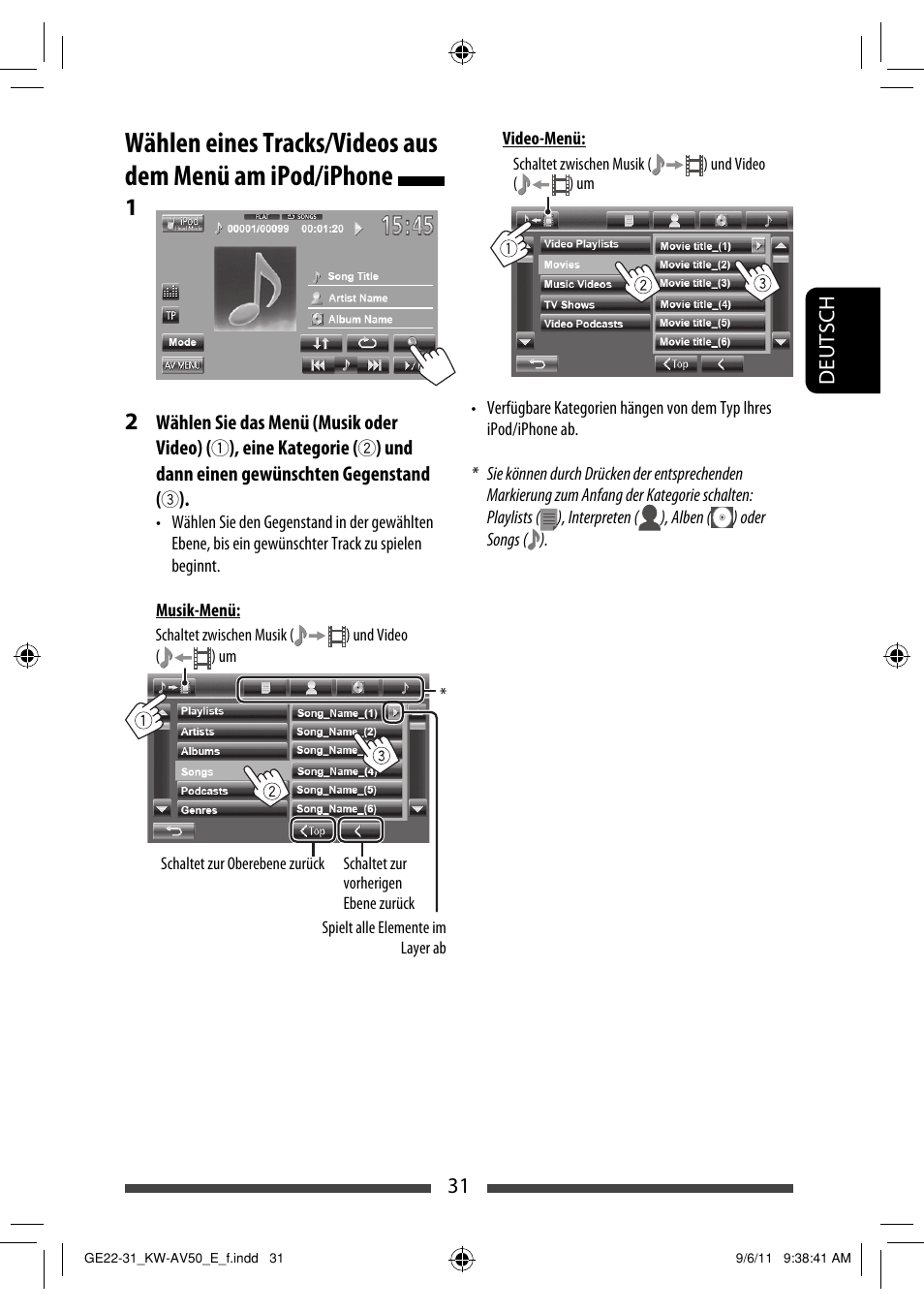 JVC KW-AV50 User Manual | Page 89 / 235
