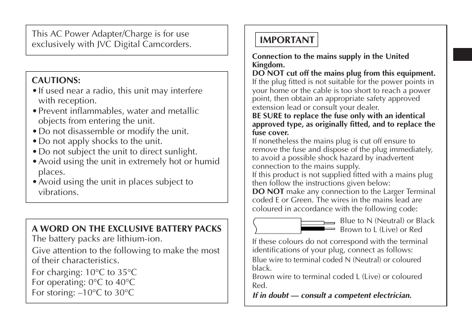 JVC AA-V50 User Manual | Page 3 / 86