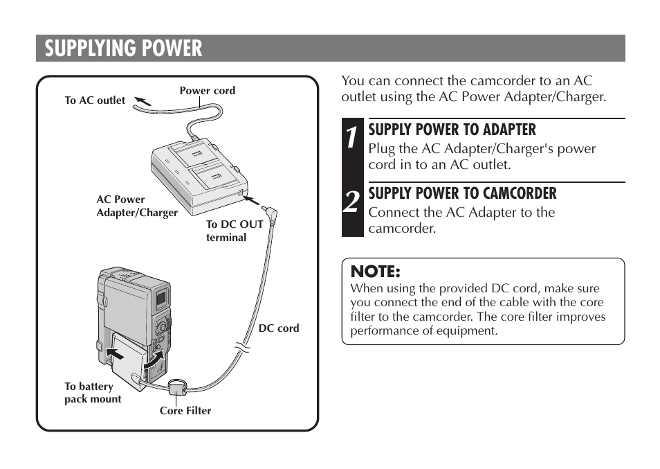 Supplying power | JVC AA-V50 User Manual | Page 6 / 86