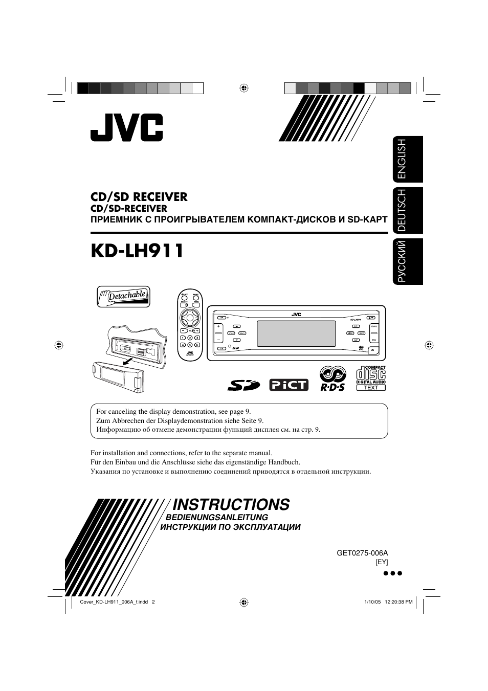 JVC KD-LH911 User Manual | 171 pages