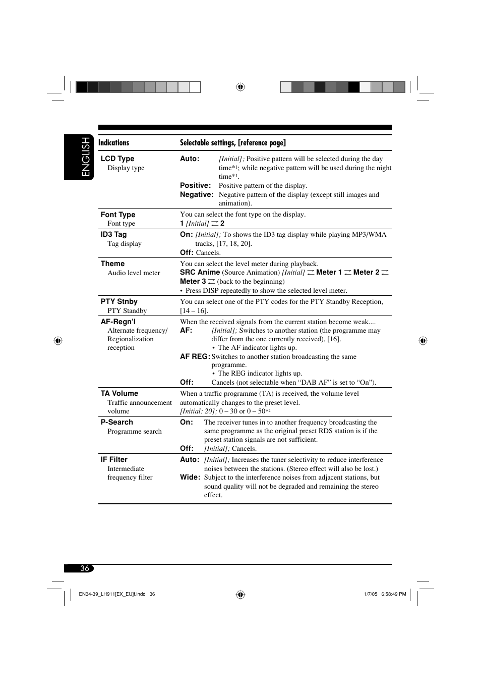 English | JVC KD-LH911 User Manual | Page 36 / 171