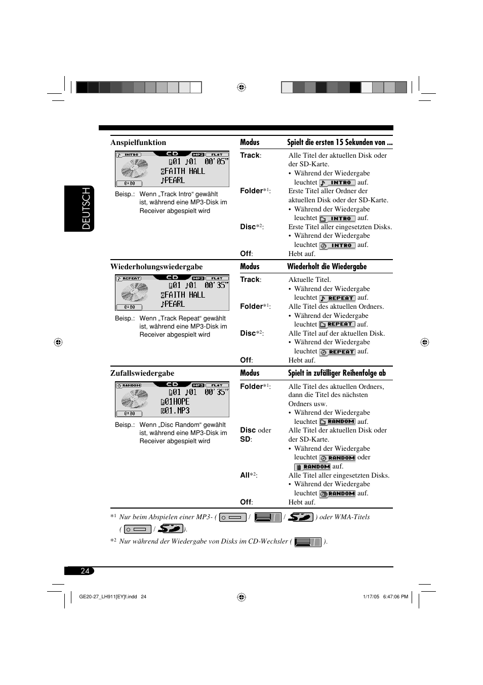 Deutsch | JVC KD-LH911 User Manual | Page 80 / 171