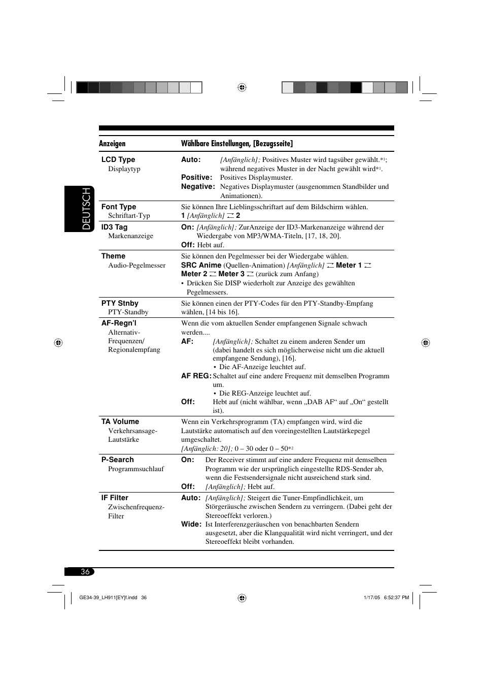 Deutsch | JVC KD-LH911 User Manual | Page 92 / 171