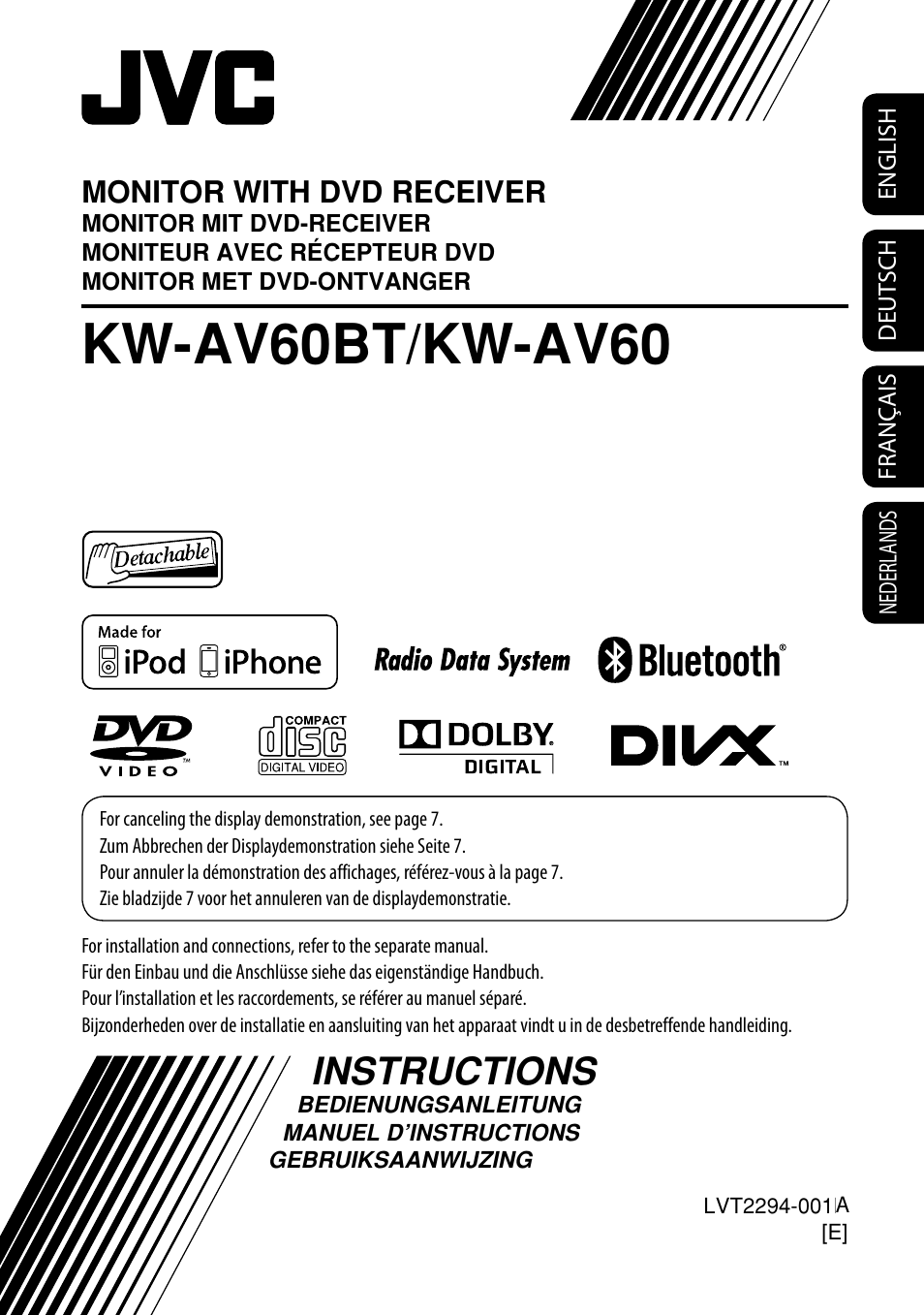 JVC KW-AV60BT User Manual | 277 pages