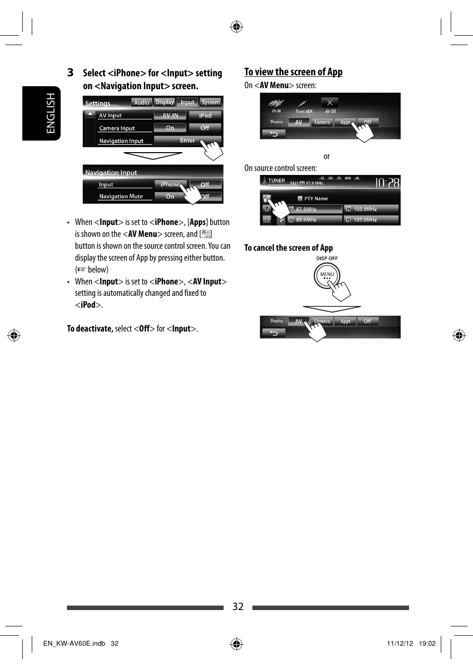 32 english | JVC KW-AV60BT User Manual | Page 32 / 277