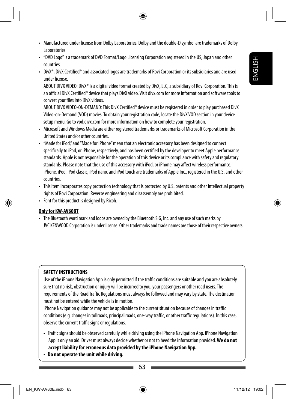 63 english | JVC KW-AV60BT User Manual | Page 63 / 277