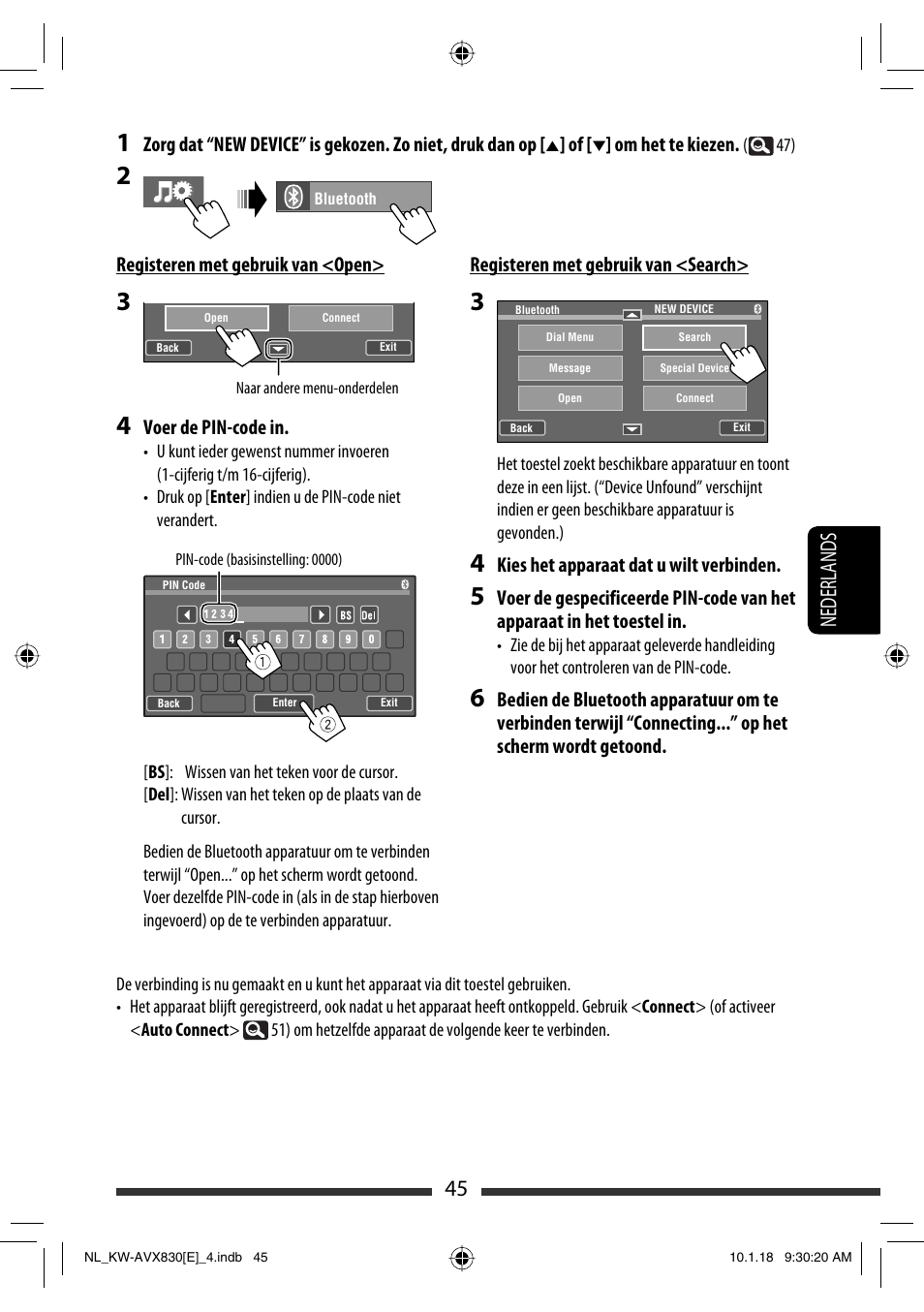 45 nederlands | JVC KW-AVX830 User Manual | Page 249 / 279