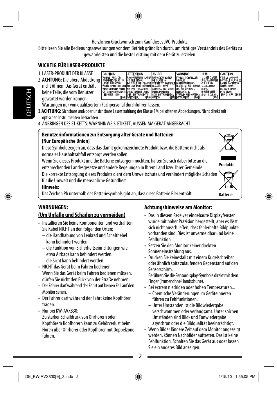 2deutsch | JVC KW-AVX830 User Manual | Page 70 / 279