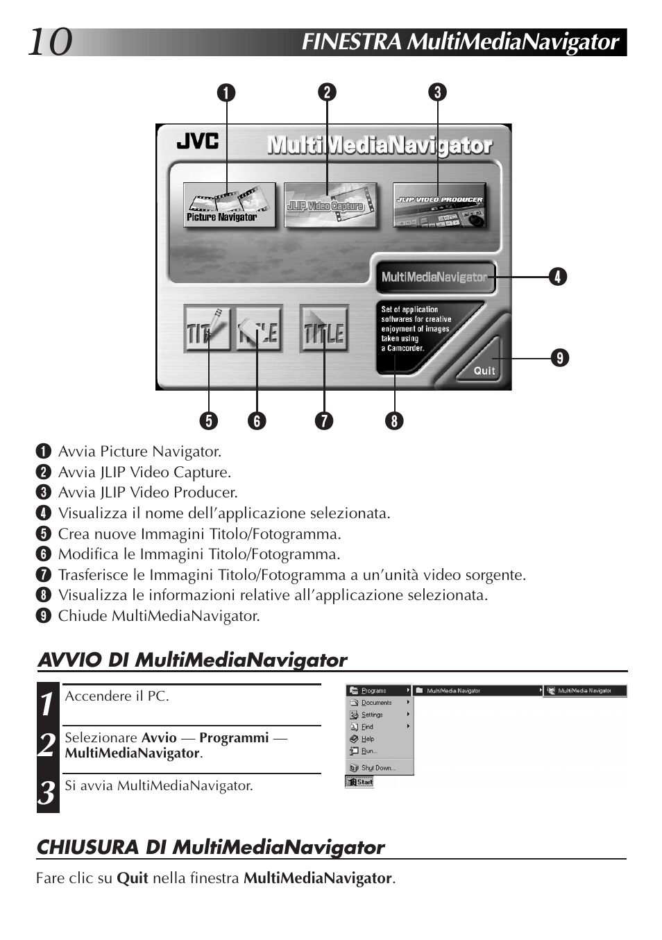 Finestra multimedianavigator | JVC GR-DVL9700 User Manual | Page 110 / 244