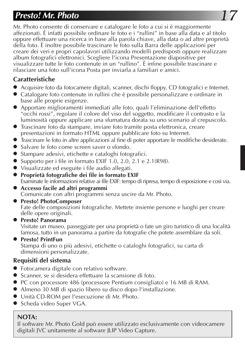 Presto! mr. photo | JVC GR-DVL9700 User Manual | Page 117 / 244