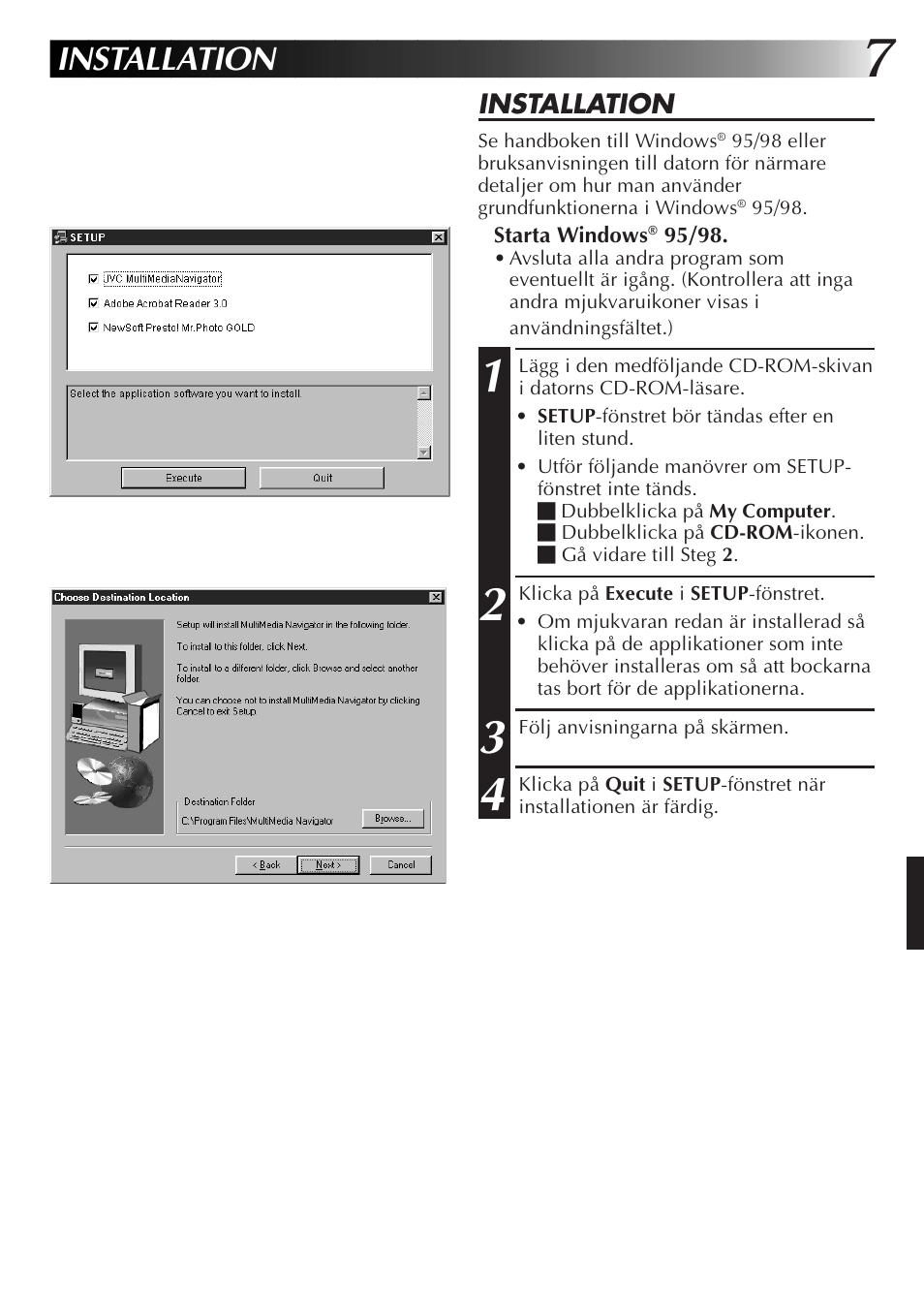 Installation | JVC GR-DVL9700 User Manual | Page 167 / 244