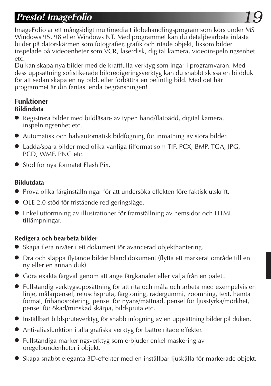 Presto! imagefolio | JVC GR-DVL9700 User Manual | Page 179 / 244