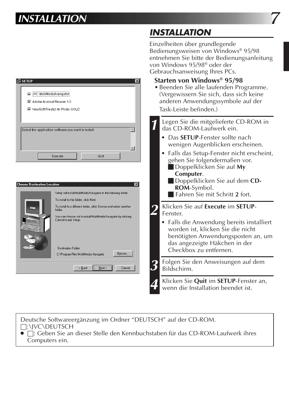 Installation | JVC GR-DVL9700 User Manual | Page 27 / 244