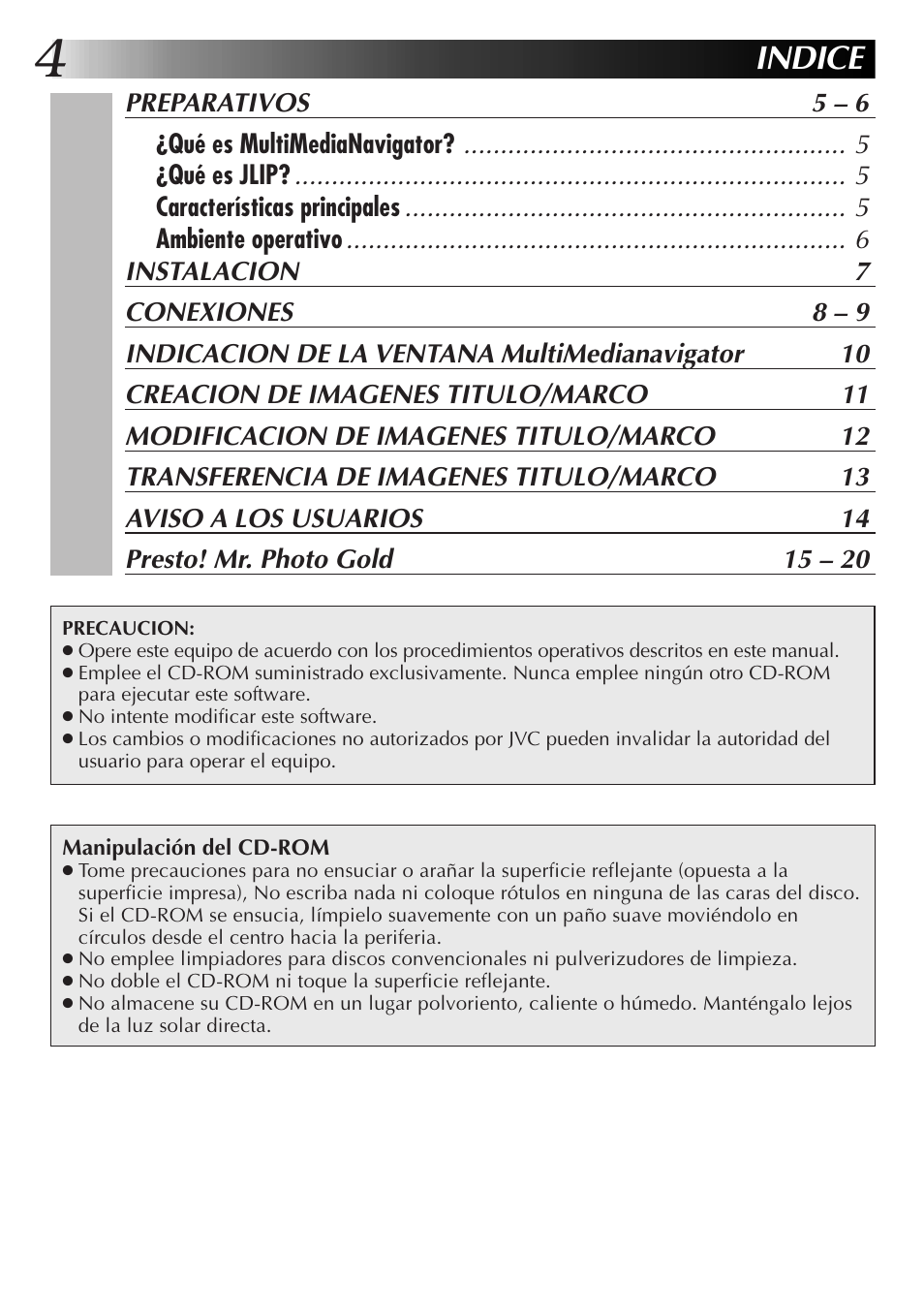 Indice | JVC GR-DVL9700 User Manual | Page 84 / 244