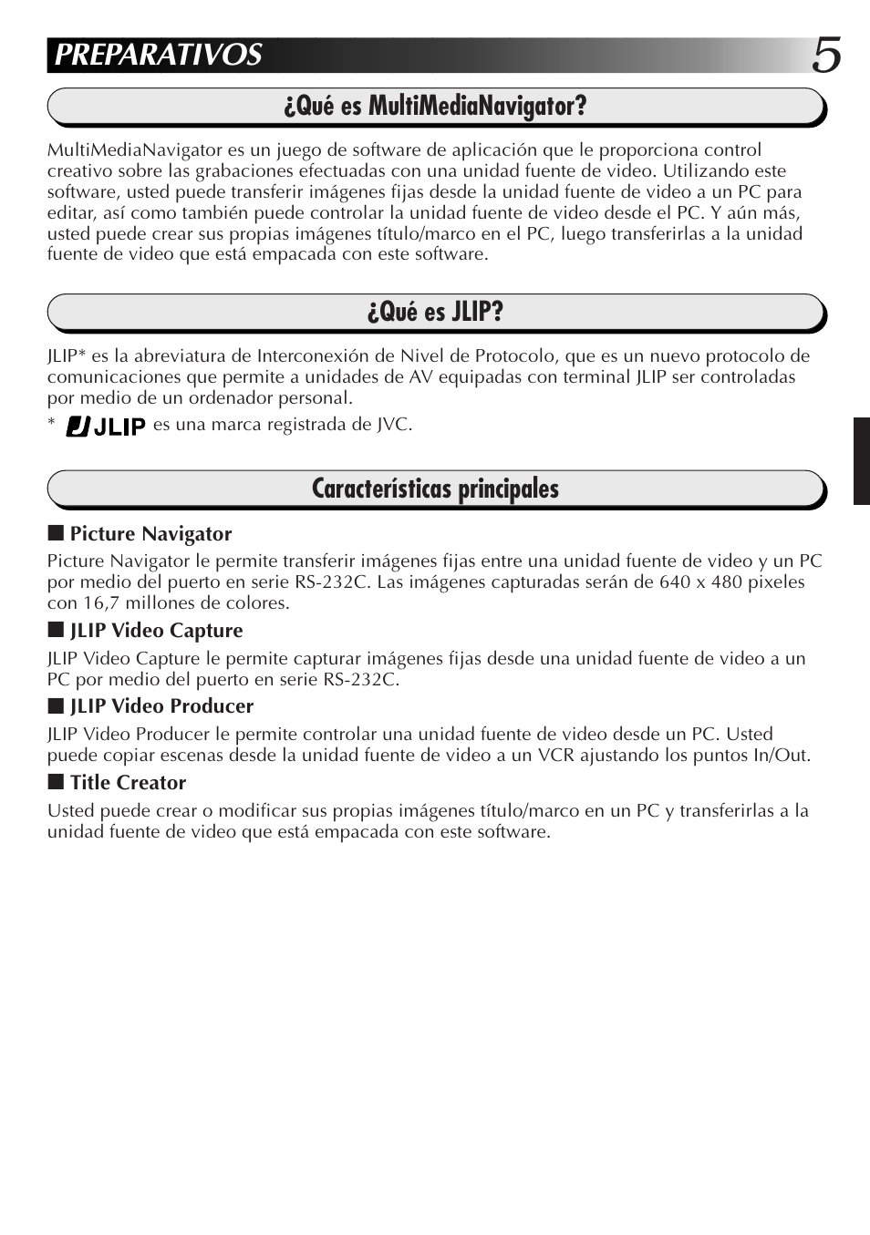 Preparativos | JVC GR-DVL9700 User Manual | Page 85 / 244