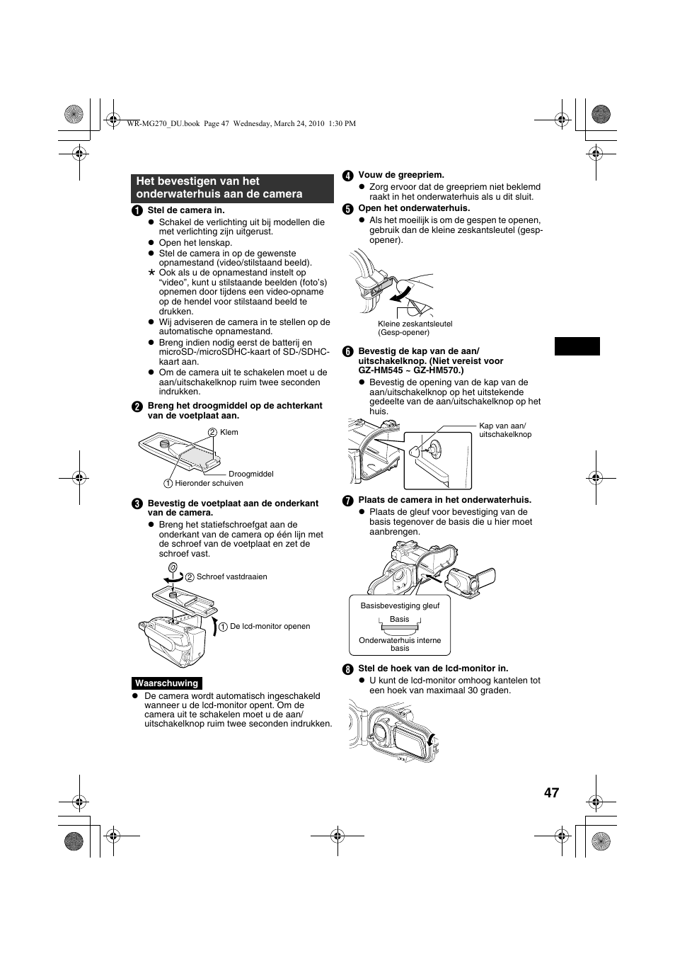 Stigen ( a blz. 47, 48 | JVC WR-MG270 User Manual | Page 47 / 114