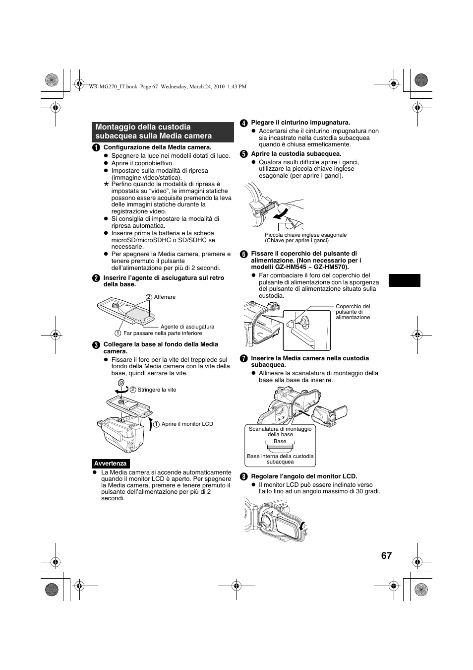 A pag. 67, 68) | JVC WR-MG270 User Manual | Page 67 / 114