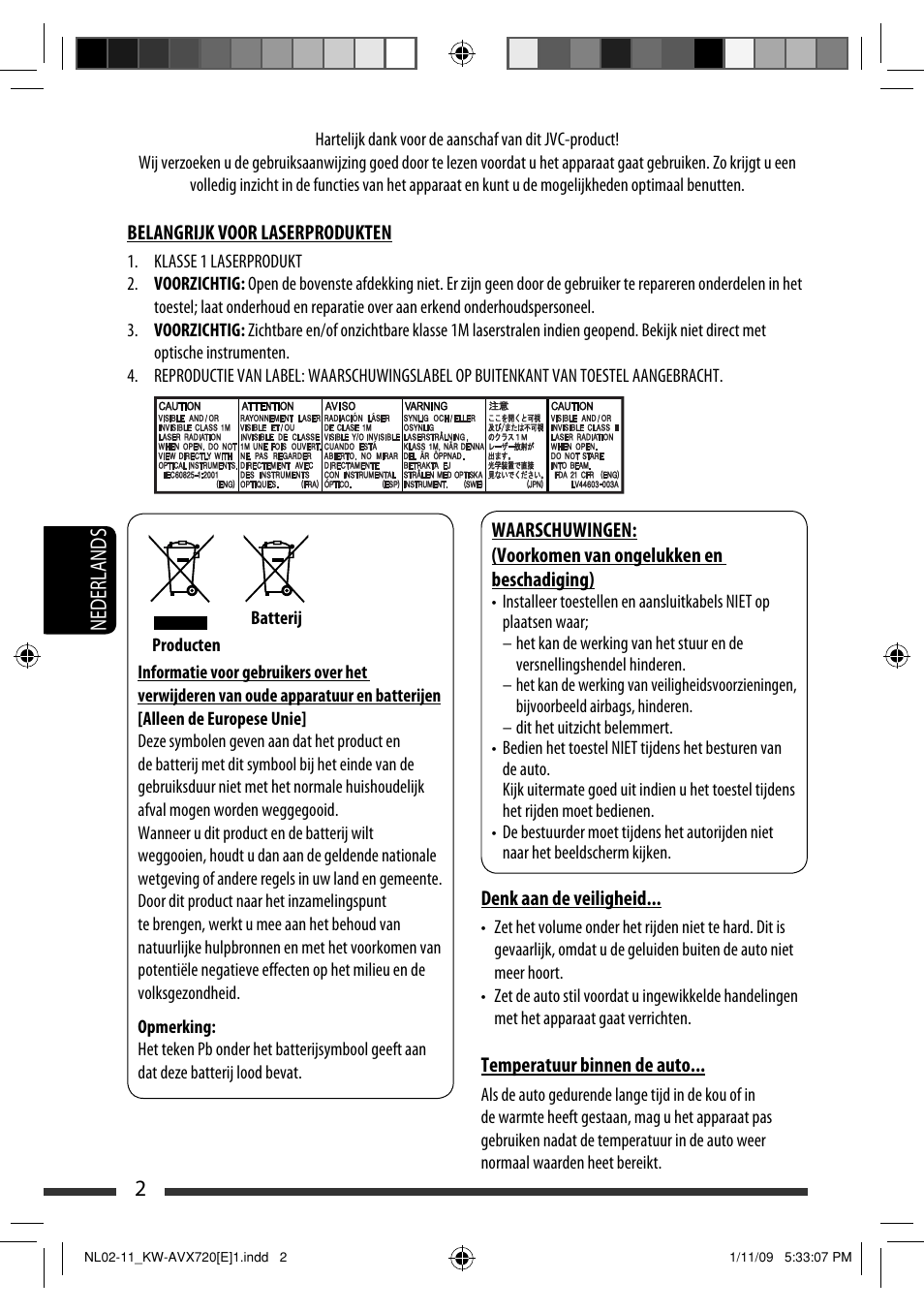 2nederlands | JVC KW-AVX720 User Manual | Page 194 / 257