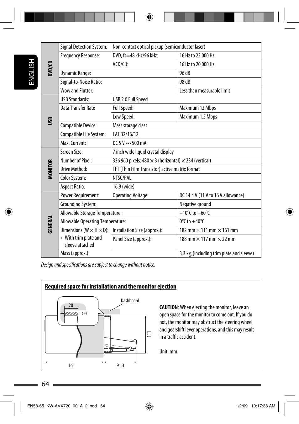 64 english | JVC KW-AVX720 User Manual | Page 64 / 257