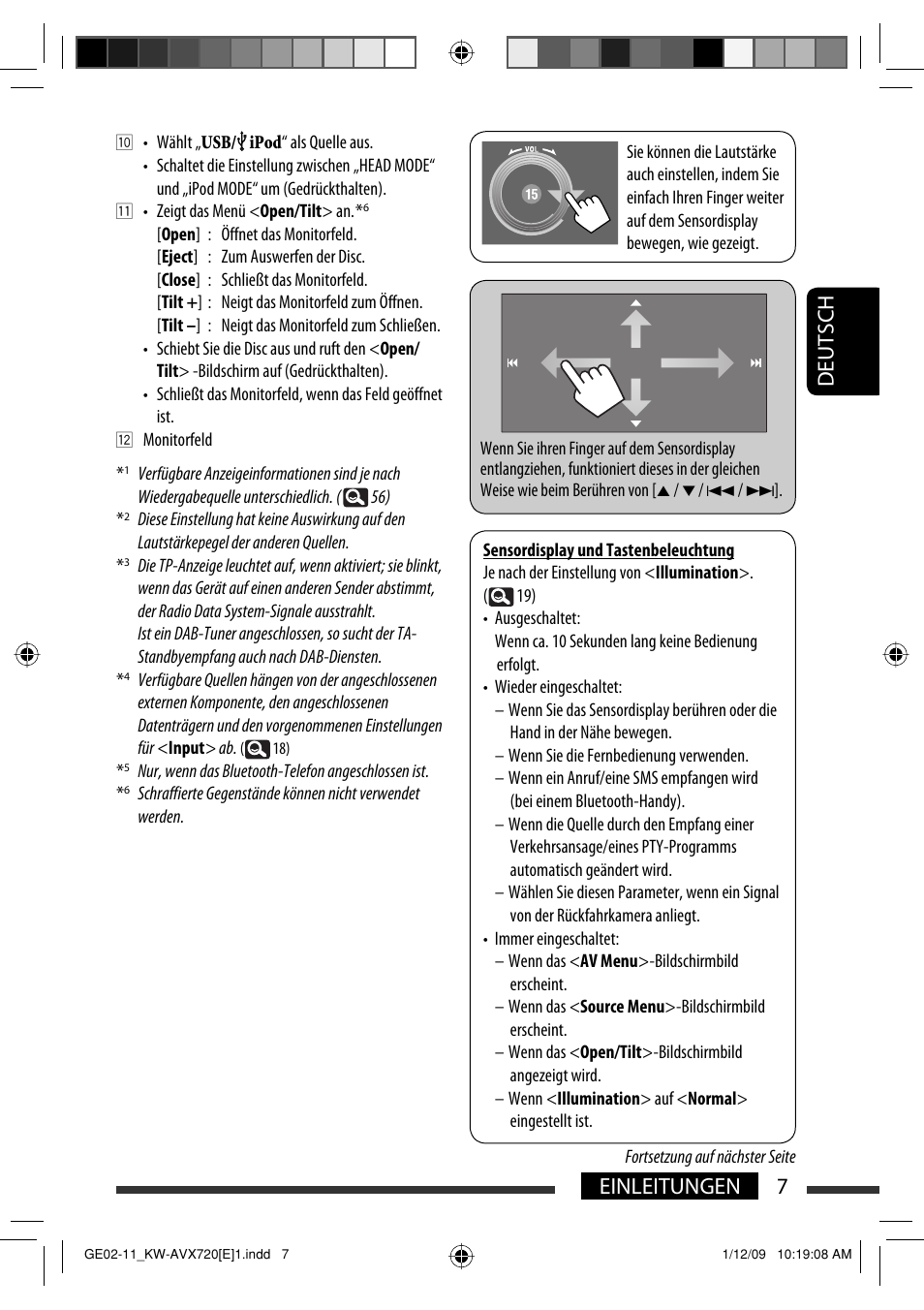 7einleitungen deutsch | JVC KW-AVX720 User Manual | Page 71 / 257