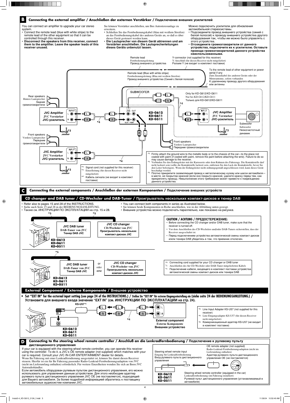 JVC KD-G612 User Manual | Page 4 / 4