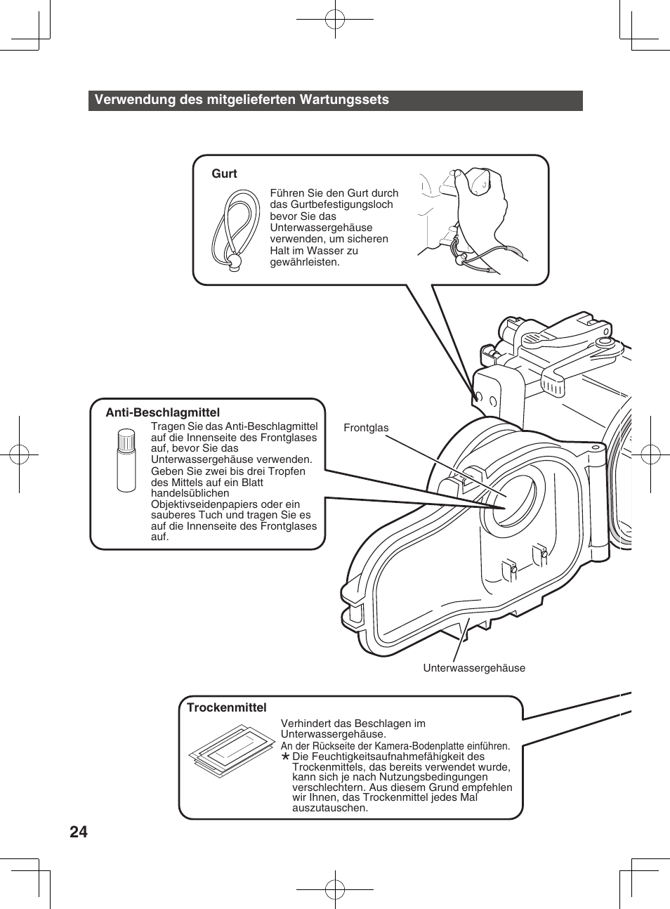 Verwendung des mitgelieferten wartungssets | JVC WR-MG300 User Manual | Page 24 / 114