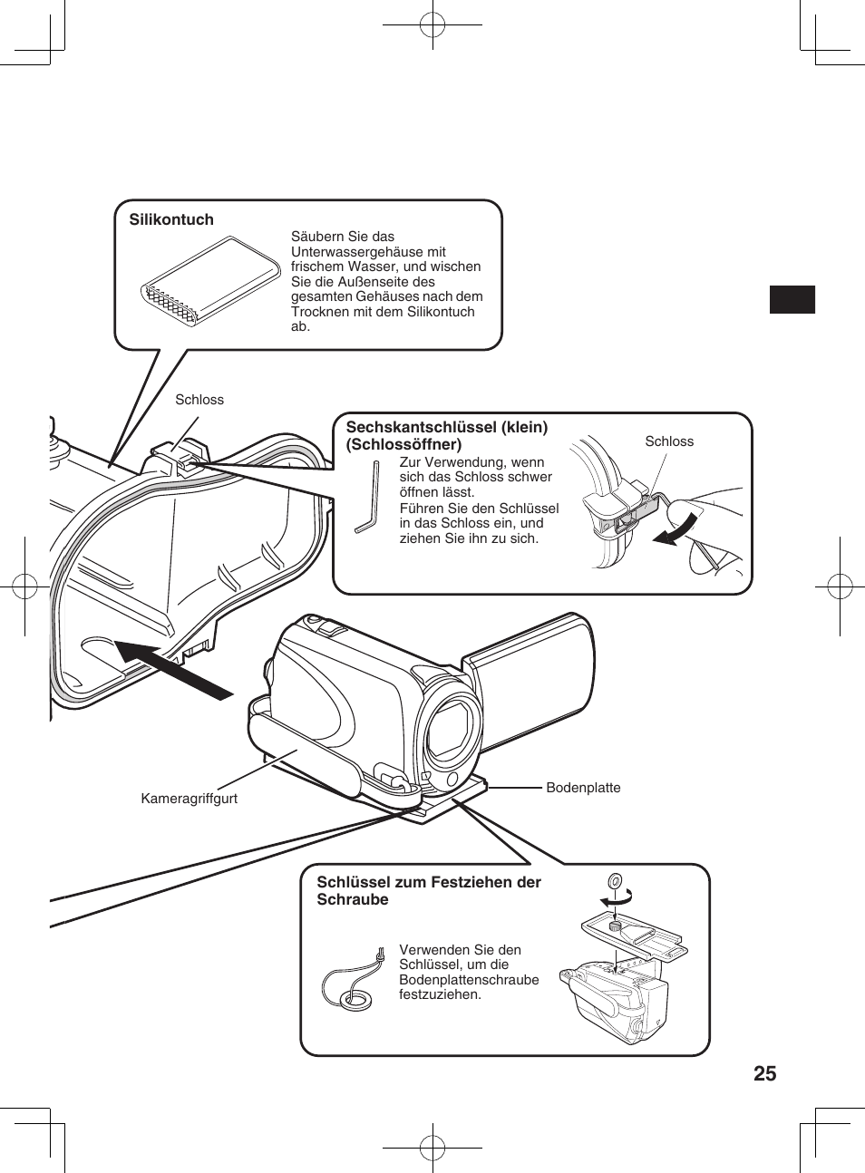 Verwendung des mitgelieferten wartungssets | JVC WR-MG300 User Manual | Page 25 / 114