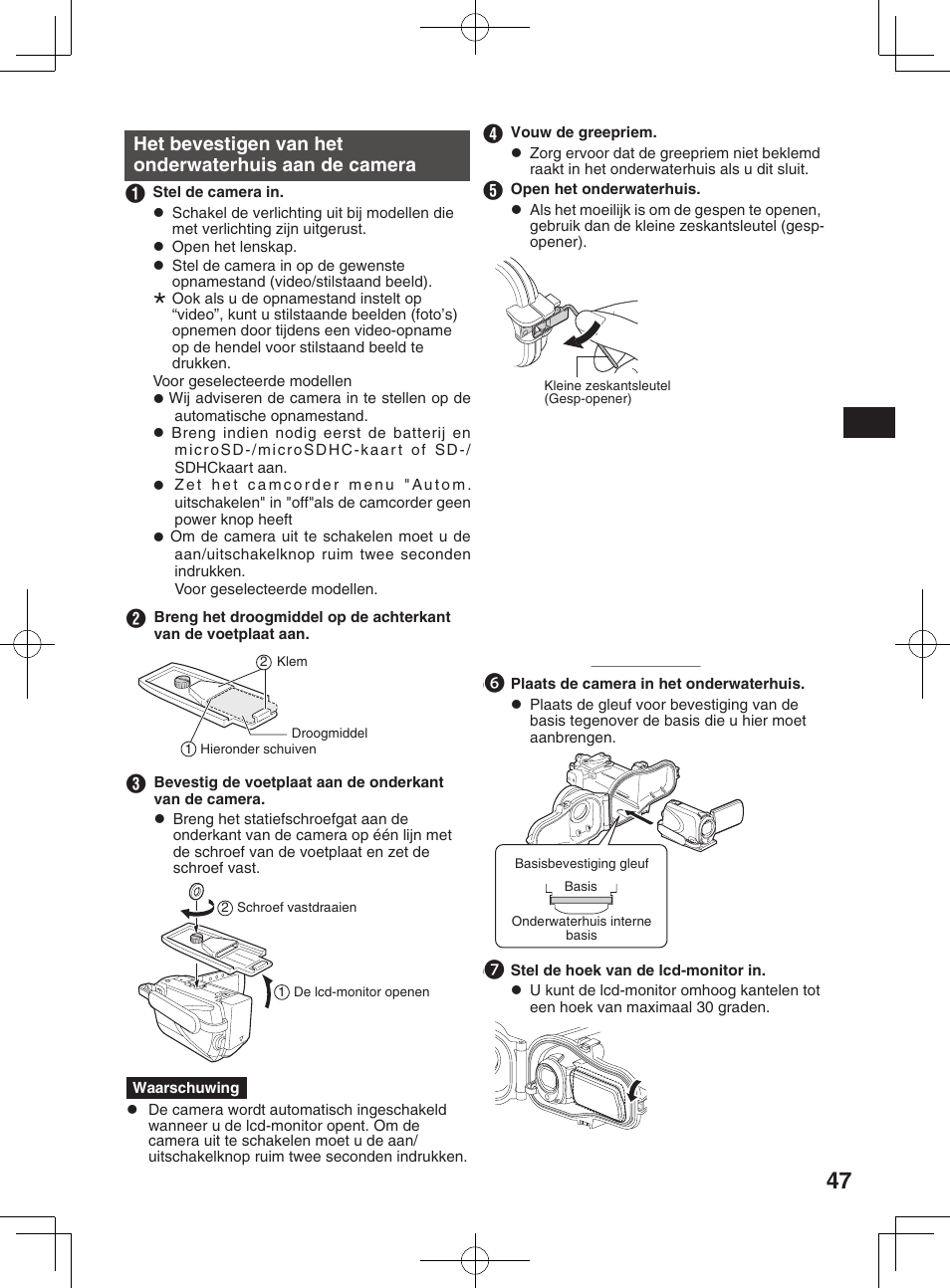 Onderdelen en toepassingen, Voorbereiding | JVC WR-MG300 User Manual | Page 47 / 114