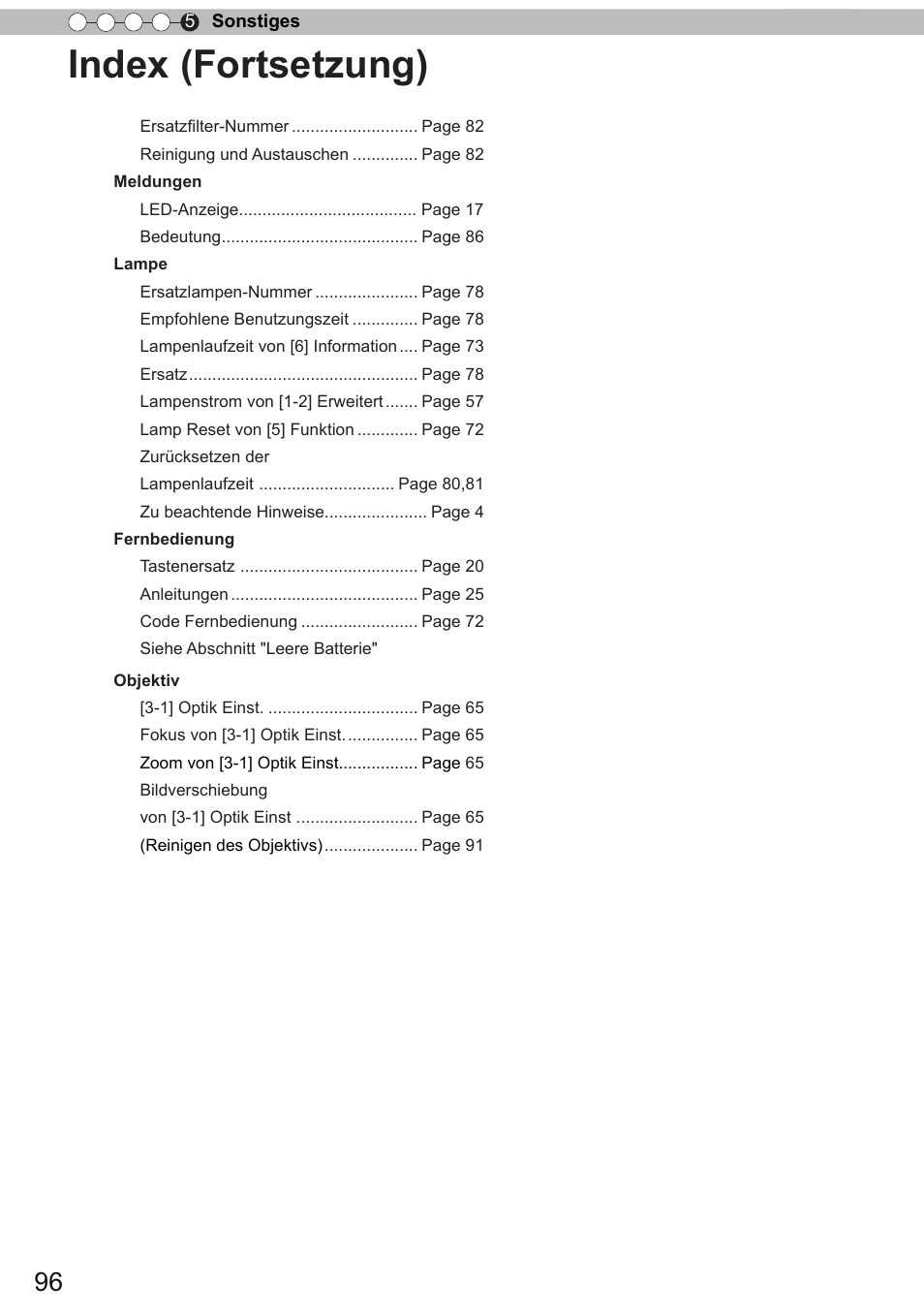 Index (fortsetzung) | JVC DLA-X90R User Manual | Page 96 / 192