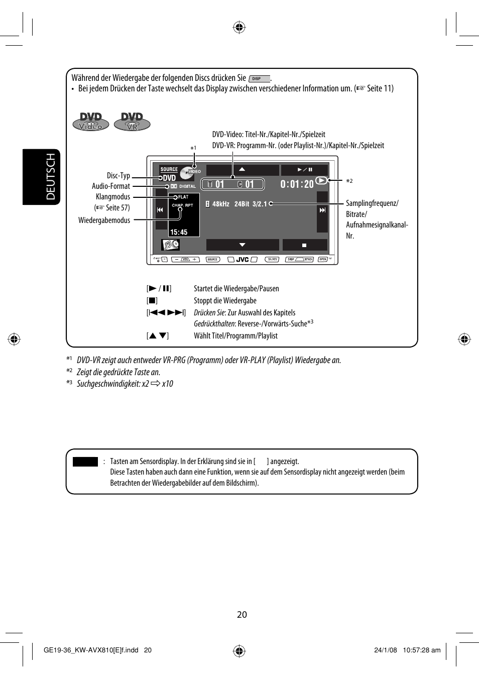 Deutsch | JVC KW-AVX810 User Manual | Page 102 / 331