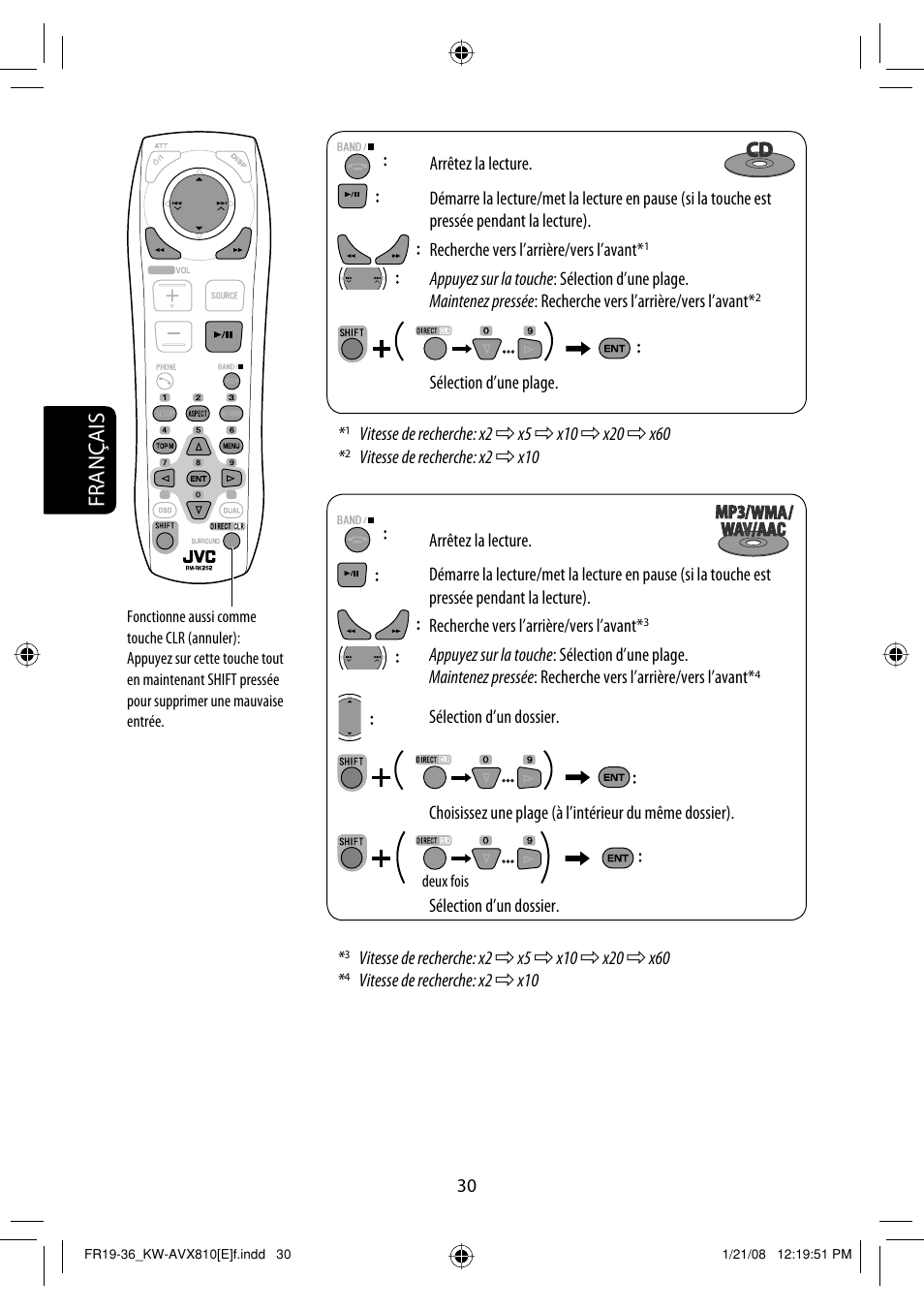 Français | JVC KW-AVX810 User Manual | Page 194 / 331