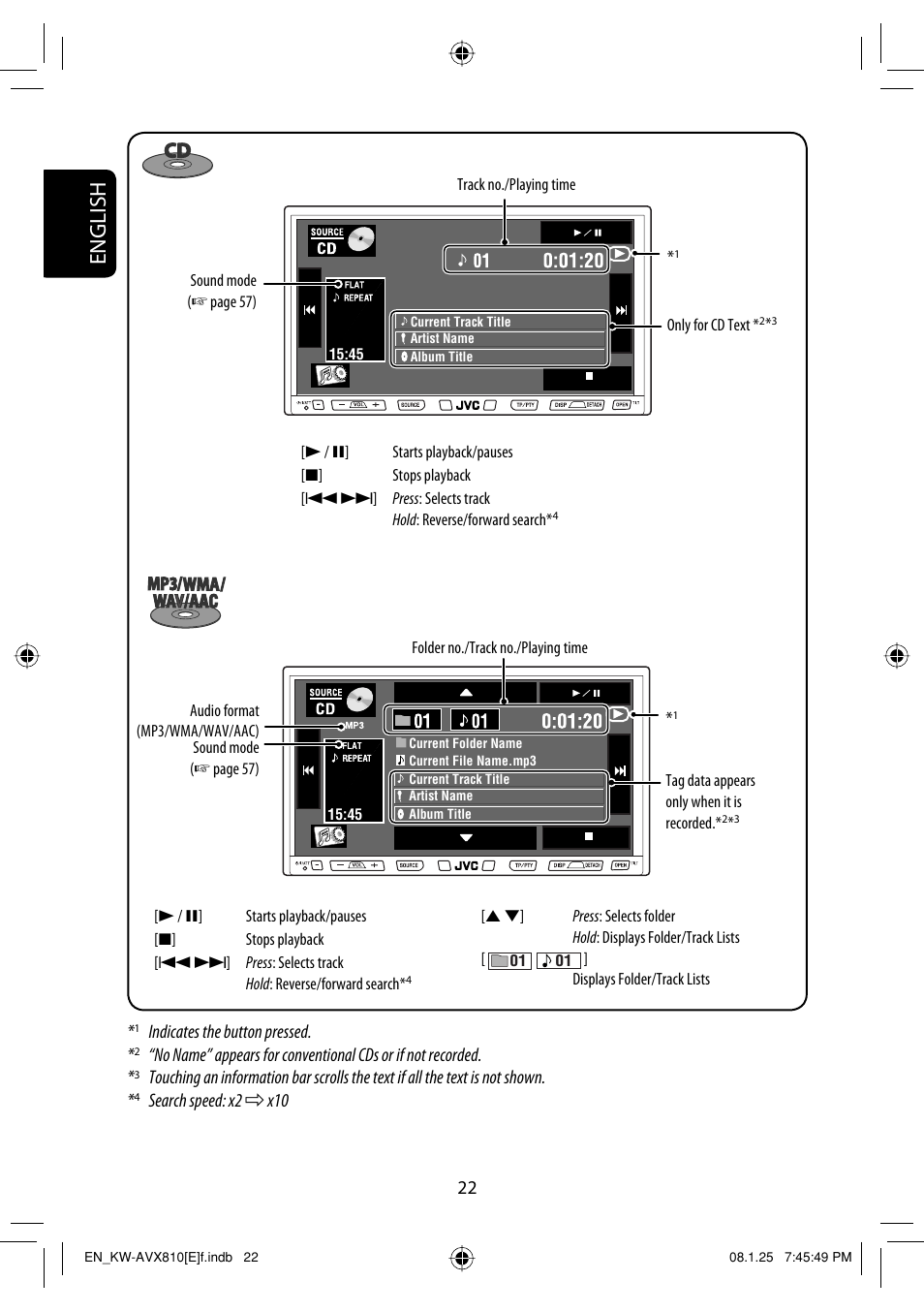 English | JVC KW-AVX810 User Manual | Page 22 / 331