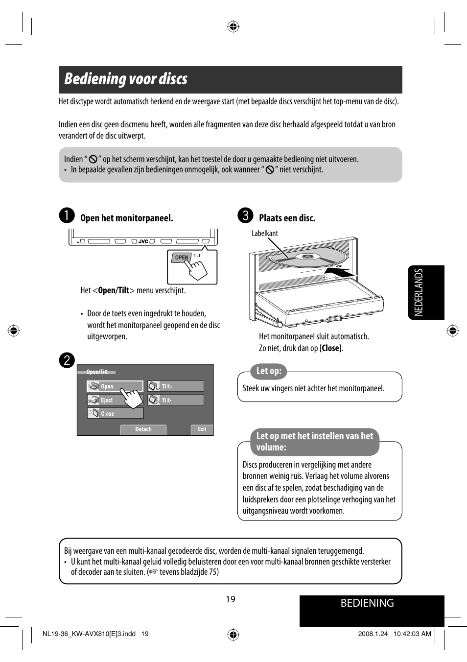 Bediening voor discs | JVC KW-AVX810 User Manual | Page 265 / 331