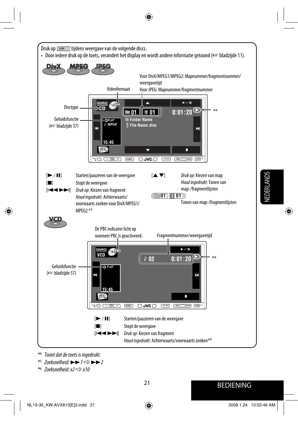 Bediening, Nederlands | JVC KW-AVX810 User Manual | Page 267 / 331