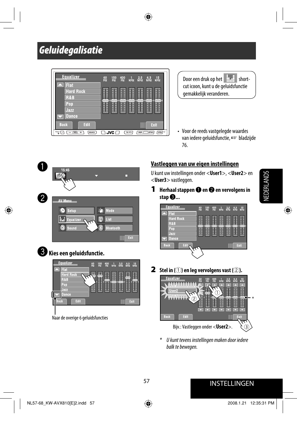 Geluidegalisatie | JVC KW-AVX810 User Manual | Page 303 / 331
