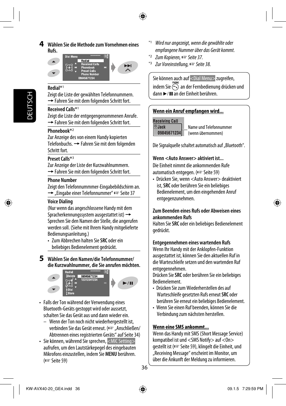 Deutsch | JVC KD-AVX40 User Manual | Page 110 / 292