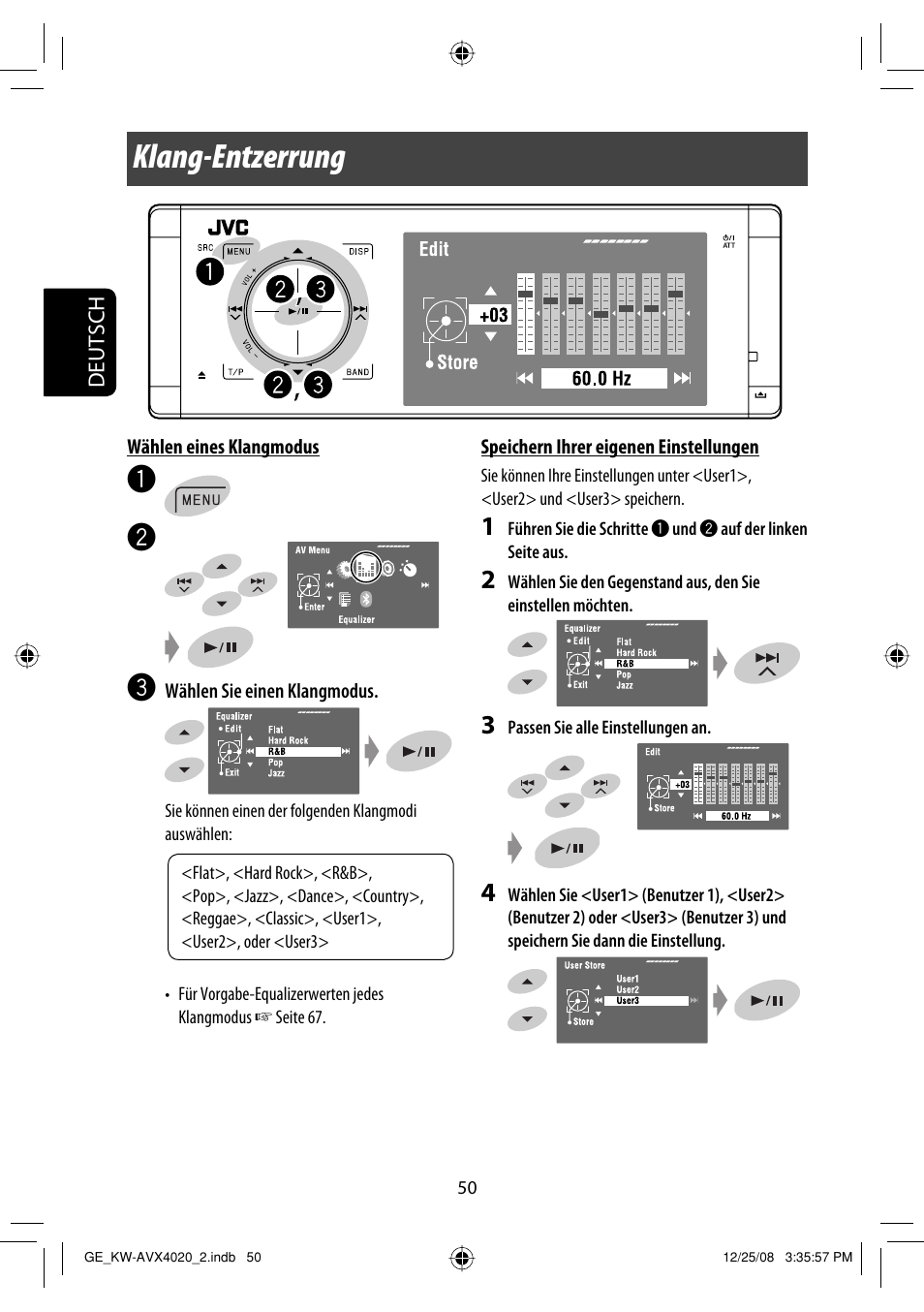 Klang-entzerrung | JVC KD-AVX40 User Manual | Page 124 / 292